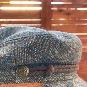 Brixton Blue Tweed Cap for Men